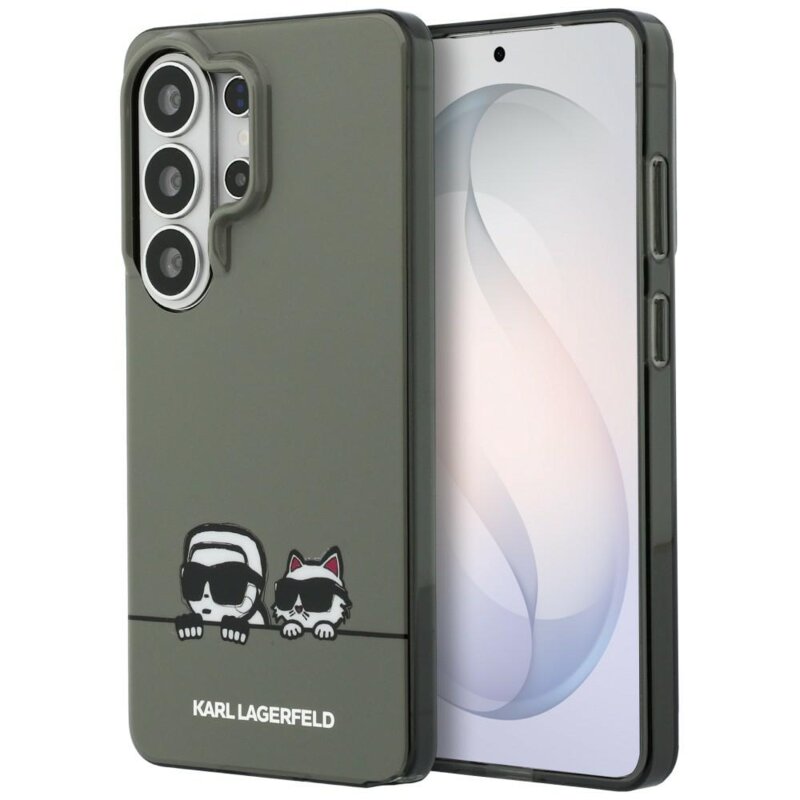 Husa Samsung Galaxy S26 Ultra Karl Lagerfeld IML K&C Peekaboo Logo MagSafe, KLHMS26L6HPKACK, negru