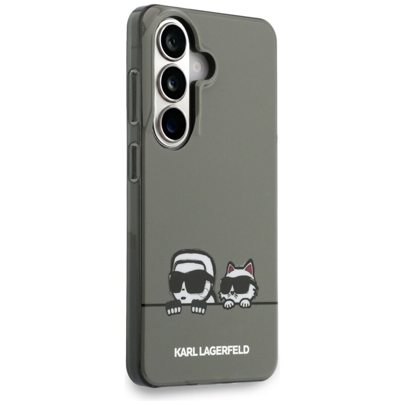 Husa Samsung Galaxy S26 Karl Lagerfeld IML K&C Peekaboo Logo MagSafe, KLHMS26S6HPKACK, negru