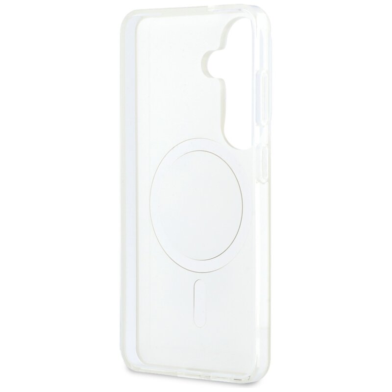 Husa Samsung Galaxy S26 Karl Lagerfeld IML K&C Peekaboo Logo MagSafe, KLHMS26S6HPKACH, alb