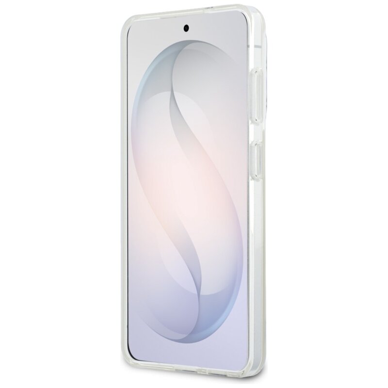 Husa Samsung Galaxy S26 Karl Lagerfeld IML K&C Peekaboo Logo MagSafe, KLHMS26S6HPKACH, alb