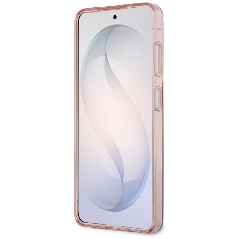 Husa Samsung Galaxy S26 Karl Lagerfeld IML Choupette Head on KL Repeated Logo MagSafe, KLHMS26SHMKBCHOP, roz