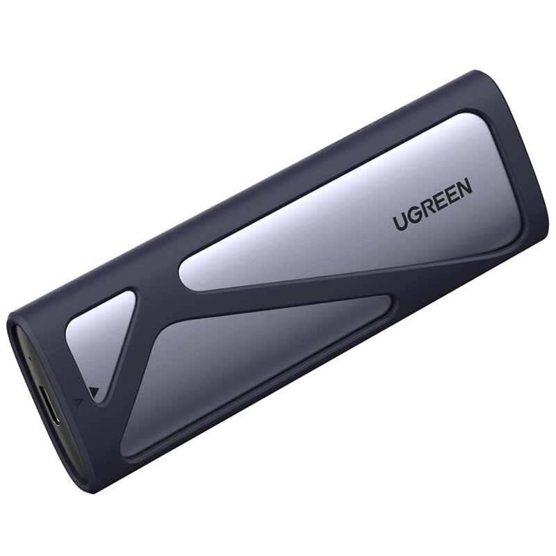 Carcasa SSD M.2 NVMe/SATA Ugreen, Type-C, 10Gbps, gri, 90264