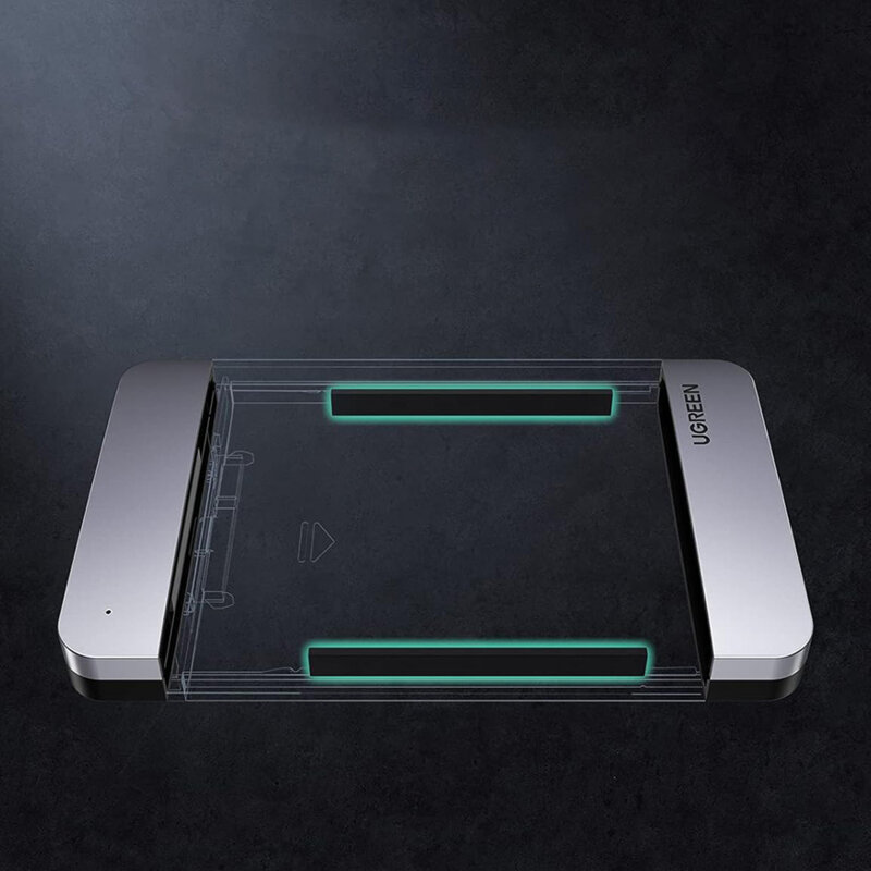 Carcasa rack 2.5inch SATA + cablu USB-C Ugreen, 6Gbps, gri, 70499