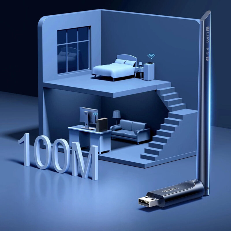 Adaptor Wi-Fi 6, USB Windows 10/11, Bluetooth Ugreen, 75109