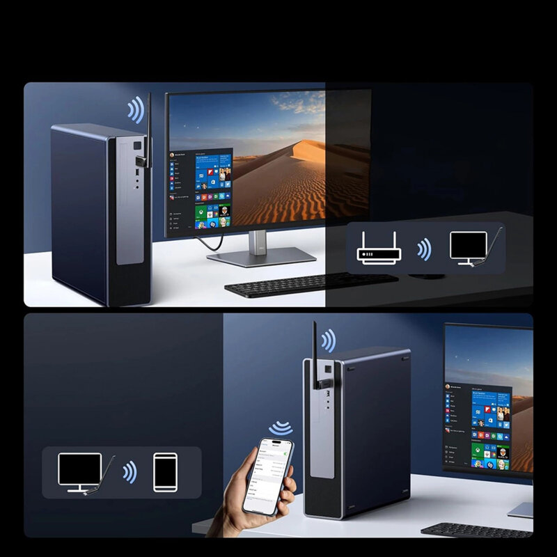 Adaptor Wi-Fi 6, USB Windows 10/11, Bluetooth Ugreen, 75109