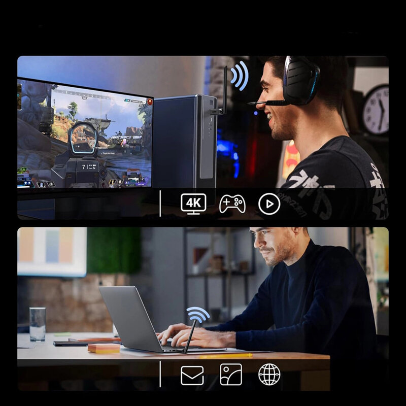 Adaptor Wi-Fi 6, USB Windows 10/11, Bluetooth Ugreen, 75109