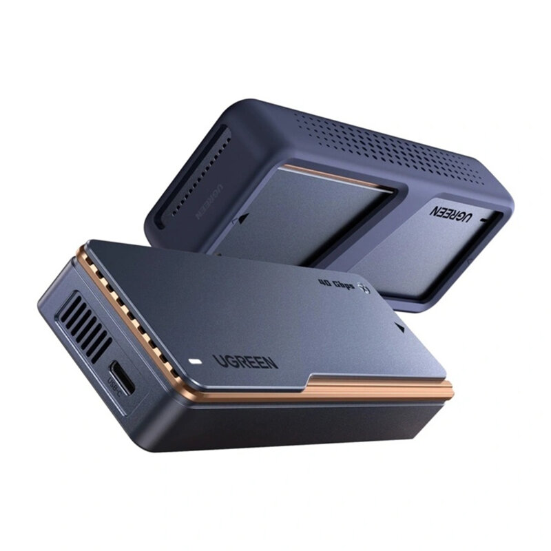 Carcasa SSD M.2 NVMe, Type-C Ugreen, 40Gbps, 8TB, gri, 65727