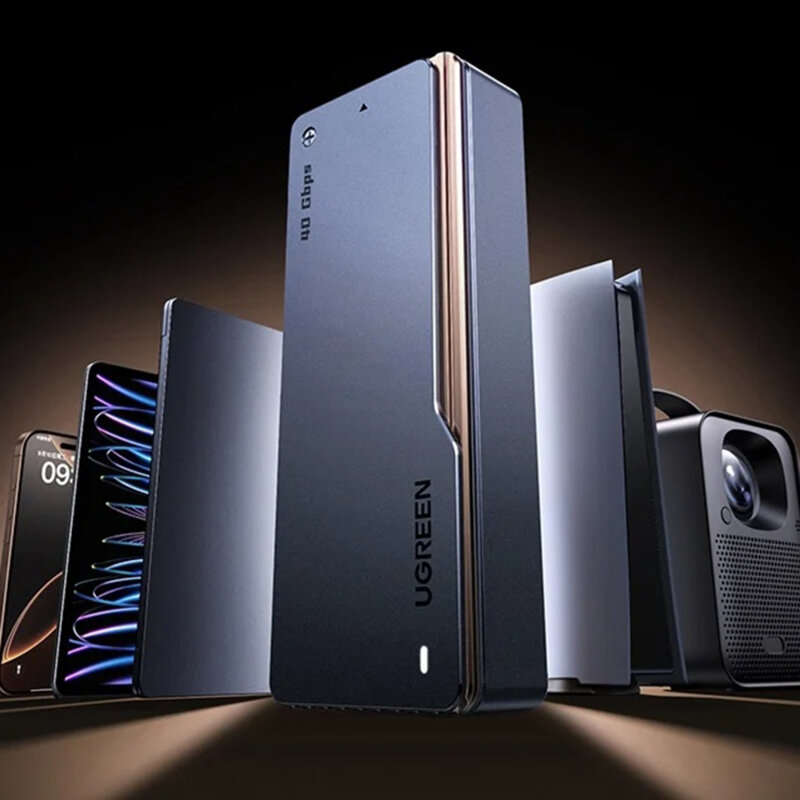 Carcasa SSD M.2 NVMe, Type-C Ugreen, 40Gbps, 8TB, gri, 65727