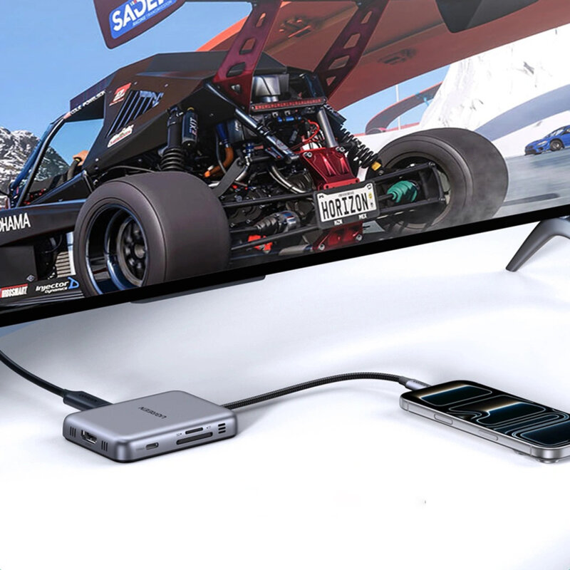 Magnetic docking 7in1 4K, PD100W, 10Gbps Ugreen, gri, 65759