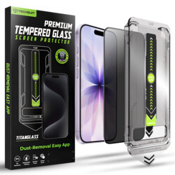 Folie iPhone 17 Techsuit TitanGlass FullCover, privacy