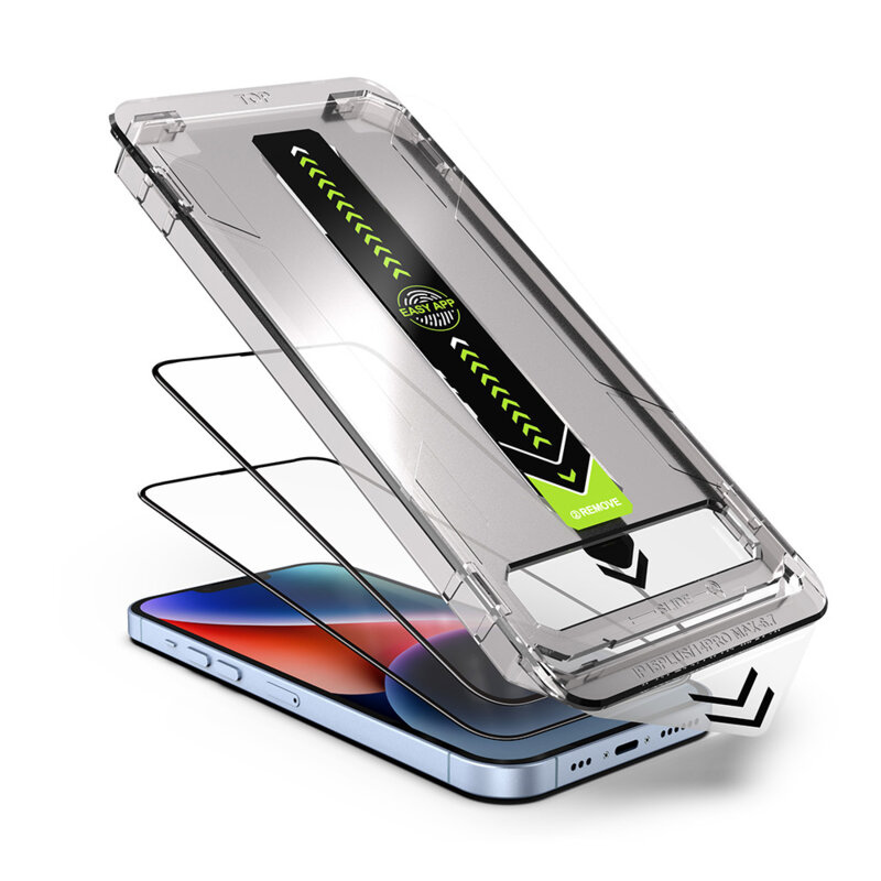 [Pachet 2x] Folie iPhone 17 Techsuit TitanGlass FullCover, negru