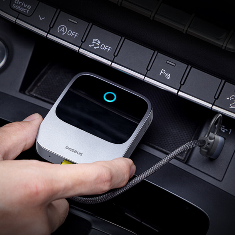 Adaptor wireless CarPlay pentru iPhone Baseus Safe Journey, gri