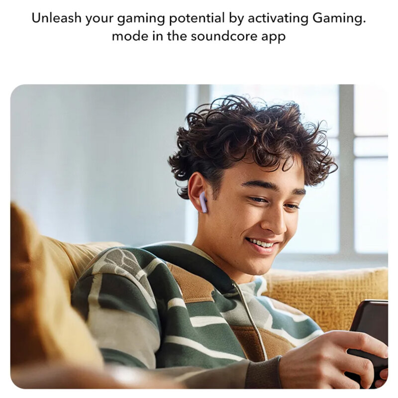 Casti Bluetooth wireless Noise Cancellation Anker K20i, negru