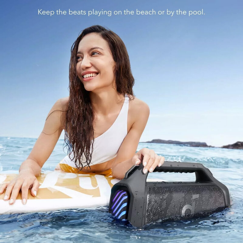 Boxa portabila 140W cu bass, RGB Anker SoundCore Boom 2 Plus, negru