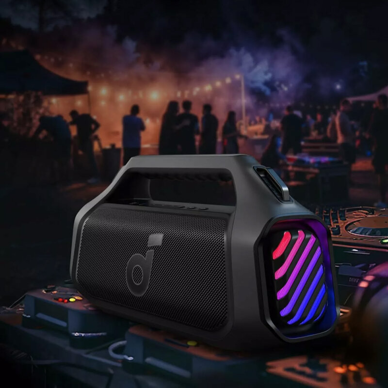 Boxa portabila 140W cu bass, RGB Anker SoundCore Boom 2 Plus, negru