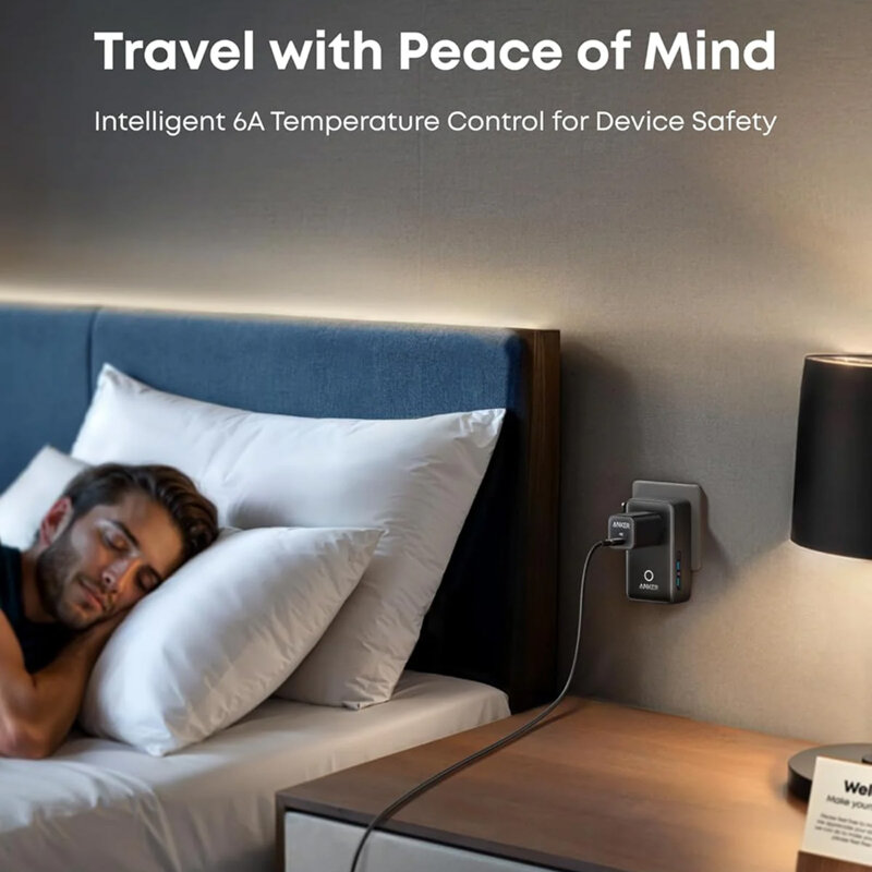 Adaptor retea 20W USB-C, USB Anker Nano 5in1, alb, A9215H11