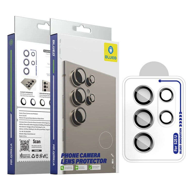 Folie Samsung Galaxy S26 Blueo Camera Lens Protector, negru