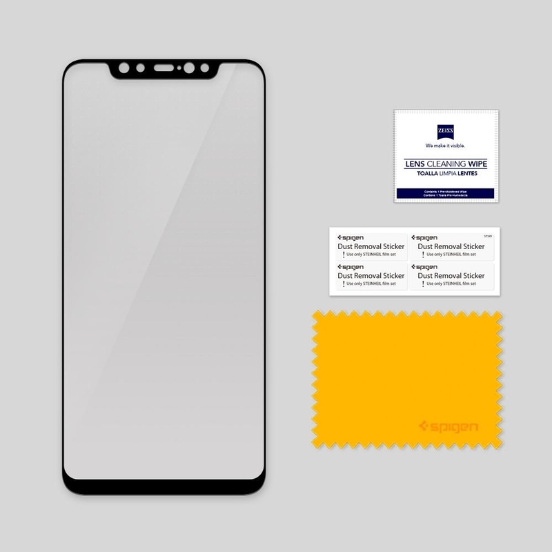 Folie Xiaomi Mi 8 Spigen GLAS.tR FullCover 9H - Negru