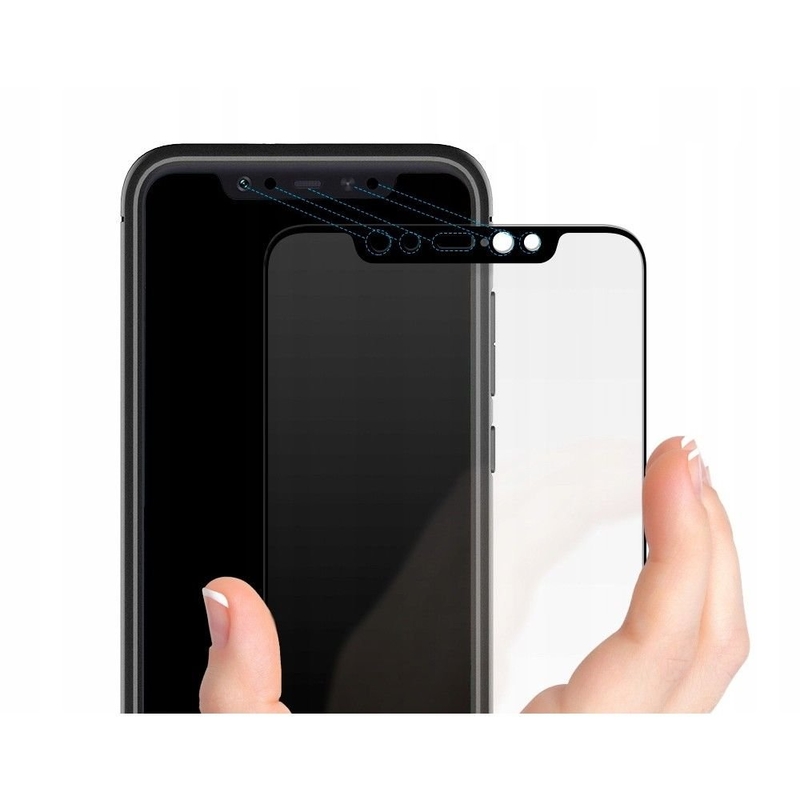 Folie Xiaomi Mi 8 Spigen GLAS.tR FullCover 9H - Negru