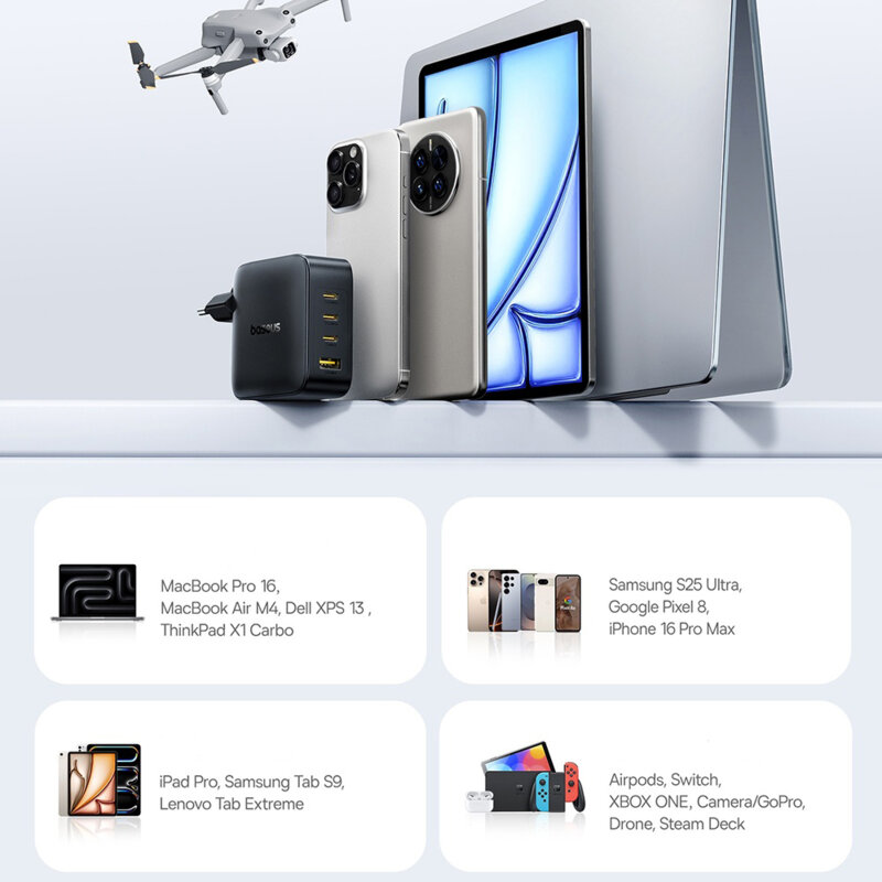 Incarcator priza GaN, 140W, Baseus EnerFill FH11, E0121J00