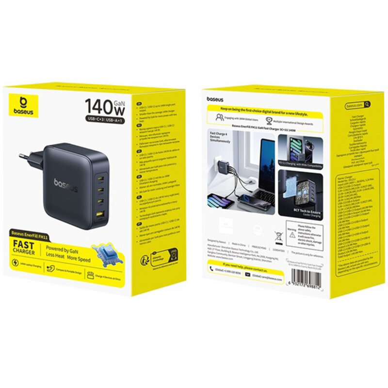 Incarcator priza GaN, 140W, Baseus EnerFill FH11, E0121J00