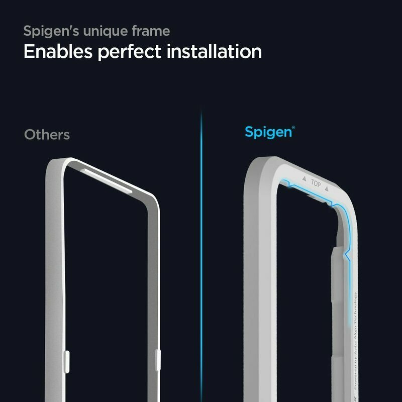Folie Sticla Samsung Galaxy A52s 5G Spigen Glas.t R Align Master, negru