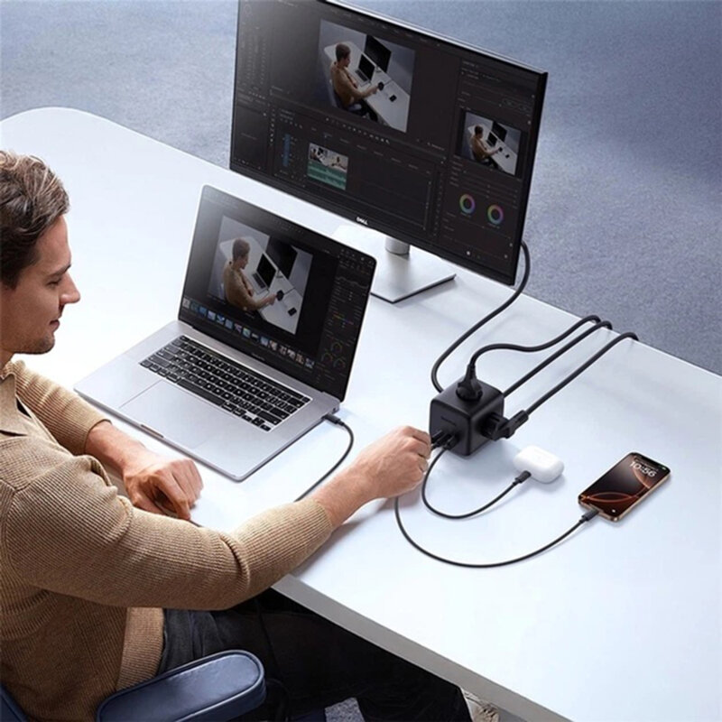 Prelungitor priza 67W, 1.5m Baseus, E00082100123-00, negru