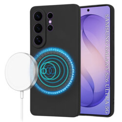 Husa silicon Samsung Galaxy S26 Ultra Techsuit SoftFlex MagSafe, negru