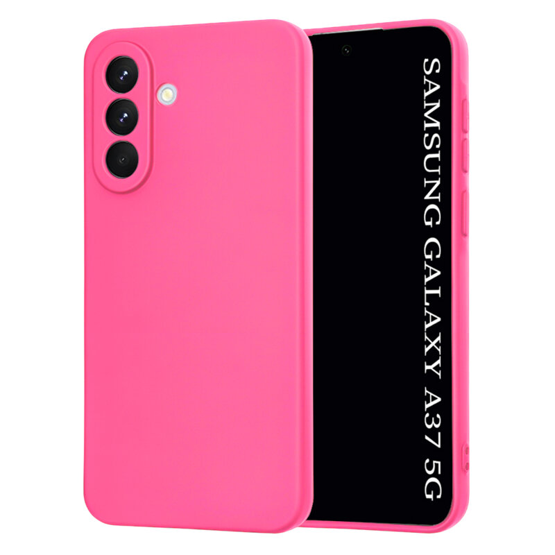 Husa silicon Samsung Galaxy A36 5G Techsuit SoftFlex, fucsia
