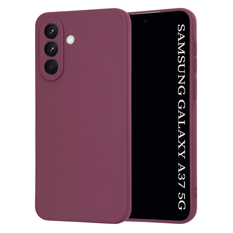 Husa silicon Samsung Galaxy A36 5G Techsuit SoftFlex, bordo