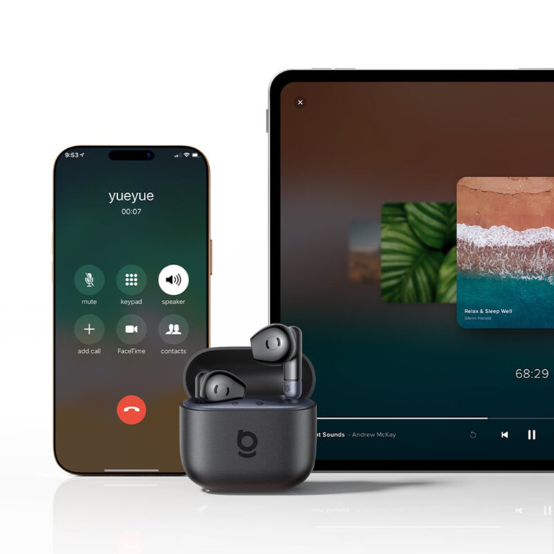 Casti Bluetooth 6.0 cu mic ENC Baseus Bass BS2 Lite, A0010A02