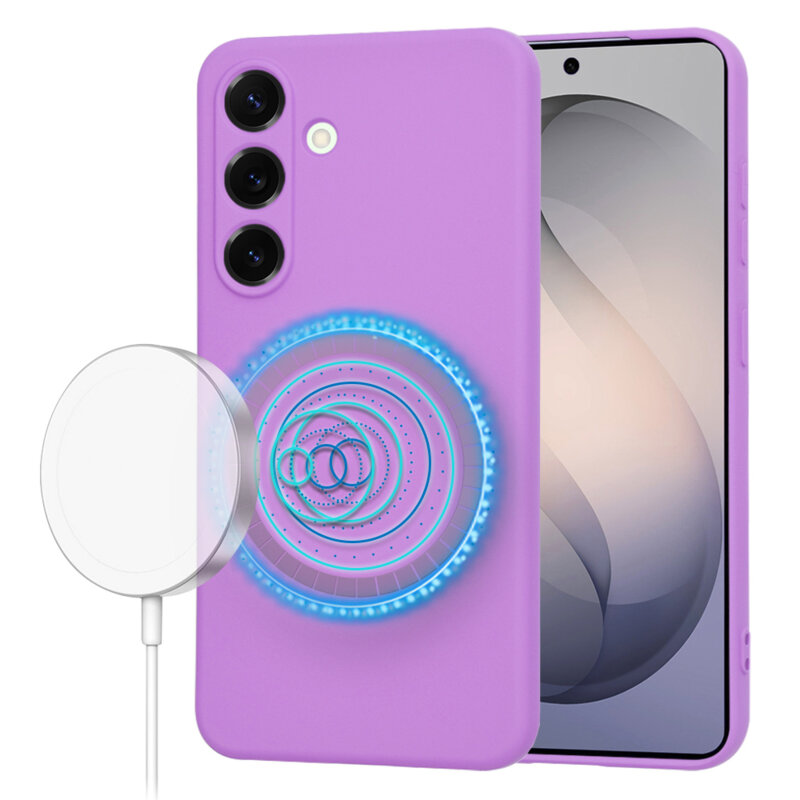 Husa silicon Samsung Galaxy S26 Techsuit SoftFlex MagSafe, mov