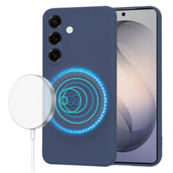 Husa silicon Samsung Galaxy S26 Techsuit SoftFlex MagSafe, bleumarin