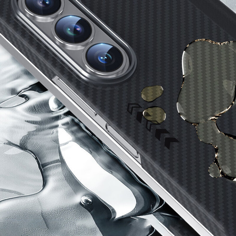 Husa Samsung Galaxy S26 Ultra Blueo AIR Aramid Fiber Series, negru