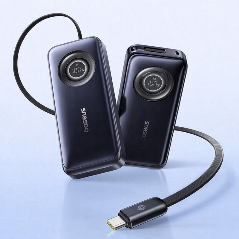 Baterie externa cu cablu retractabil 20.000mAh, Baseus Enercore CR11, E0027H00