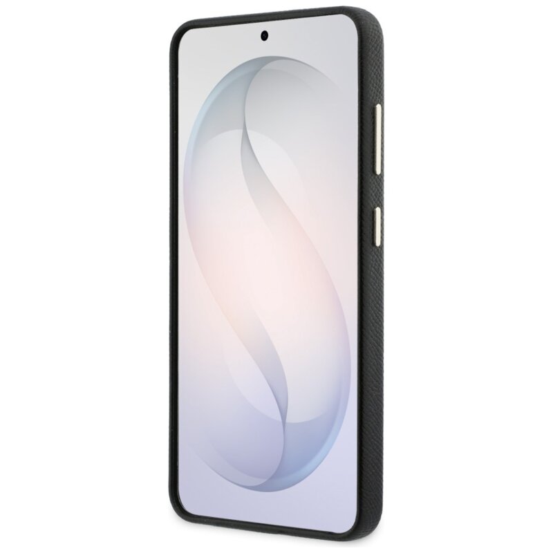 Husa originala Guess Samsung Galaxy S26 Rhinestone Round Logo MagSafe, negru, GUHMS26SPGCRMDEK