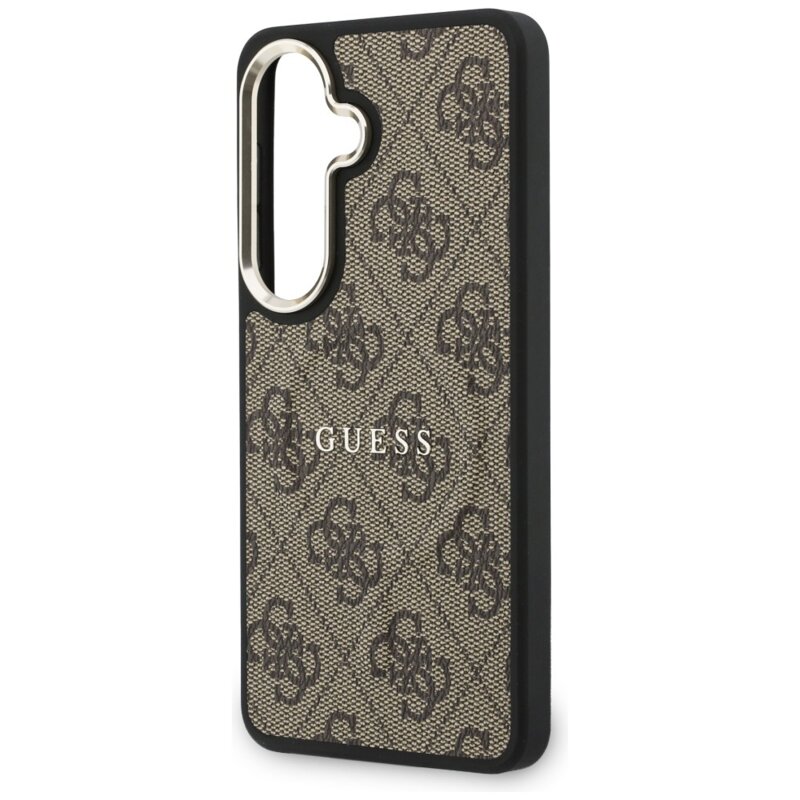 Husa originala Guess Samsung Galaxy S26  4G Embossed Ring MagSafe, maro, GUHMS26SP4MSEGCW