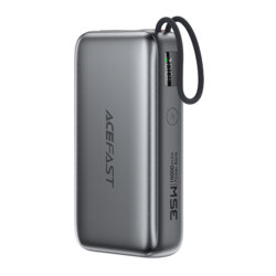 Power bank cu cablu telescopic 35W Acefast M32, 10000mAh, gri