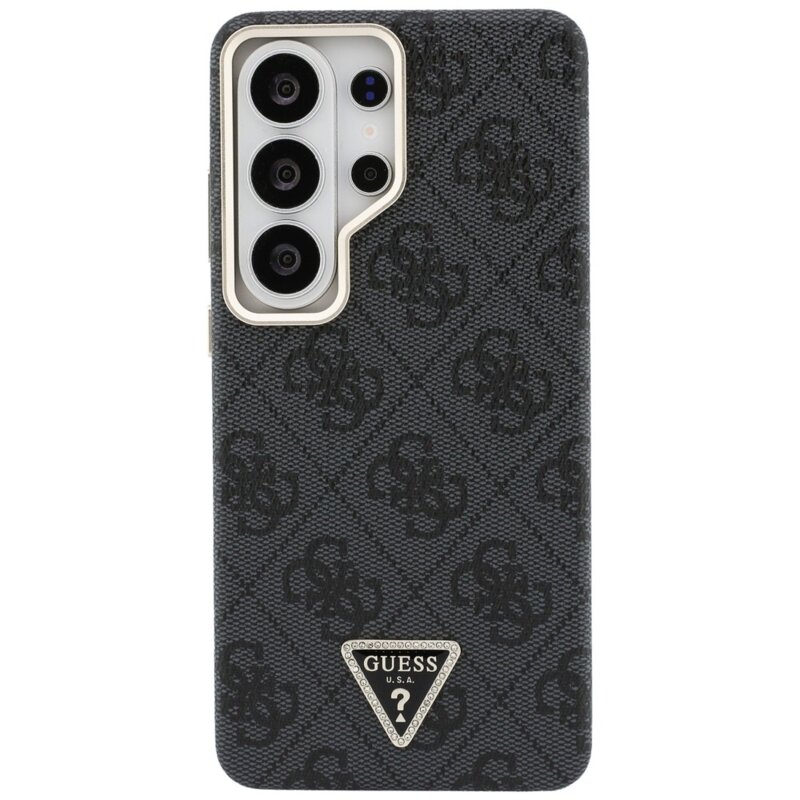 Husa originala Guess Samsung Galaxy S26 Ultra 4G Triangle Logo MagSafe, negru, GUHMS26LP4GTDGMK