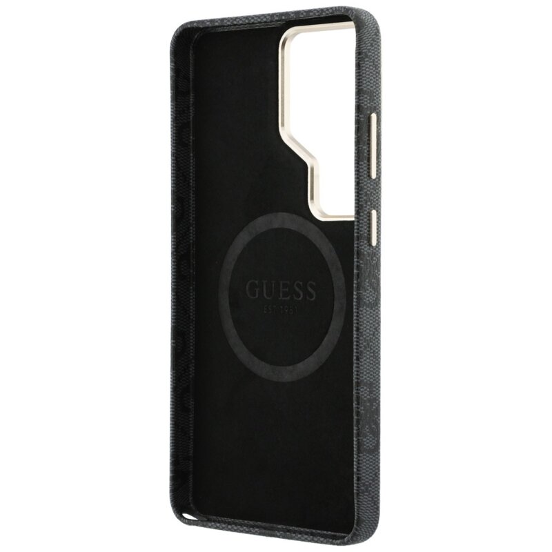 Husa originala Guess Samsung Galaxy S26 Ultra 4G Triangle Logo MagSafe, negru, GUHMS26LP4GTDGMK