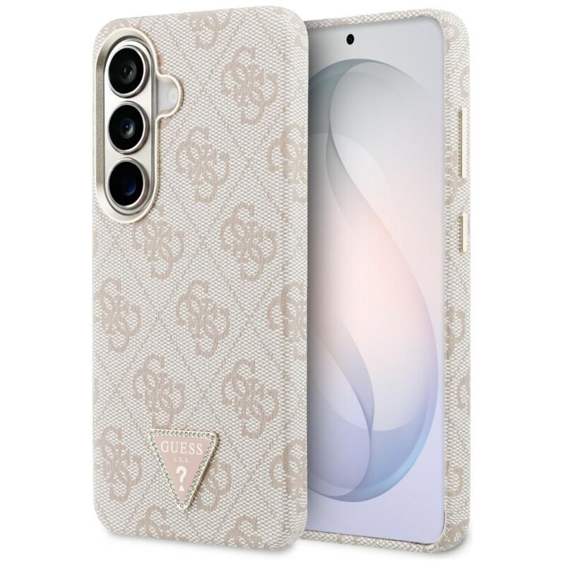 Husa originala Guess Samsung Galaxy S26 4G Triangle Logo MagSafe, roz, GUHMS26SP4GTDGMP