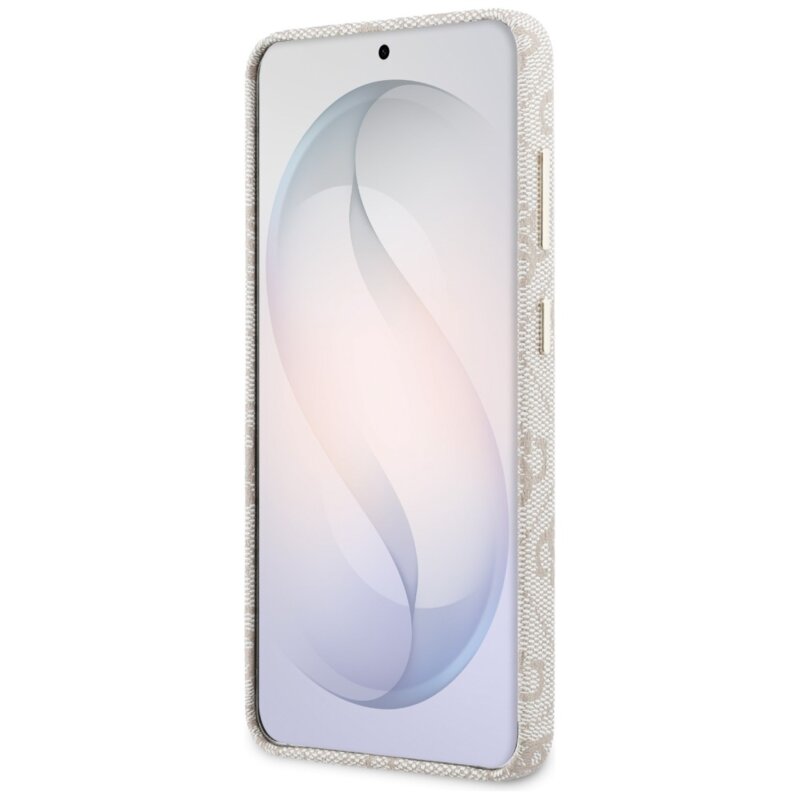 Husa originala Guess Samsung Galaxy S26 Rhinestone Round Logo MagSafe, roz, GUHMS26SP4GRMDEP