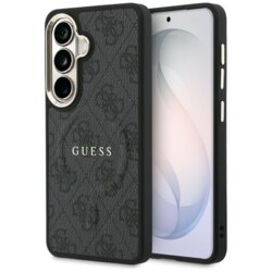 Husa Guess Samsung Galaxy S26 Plus 4G Embossed Ring MagSafe, negru, GUHMS26MP4MSEGCK