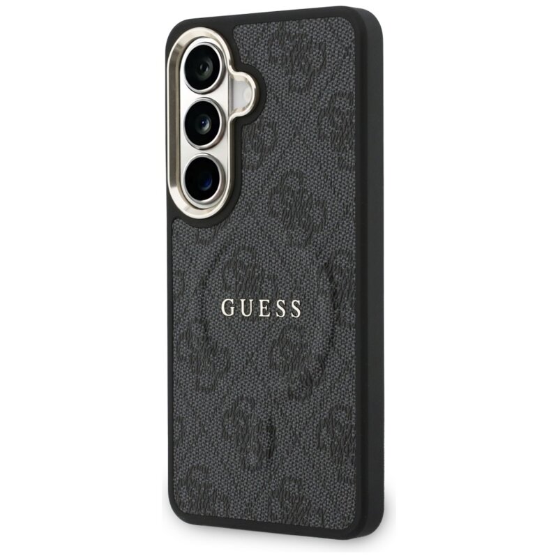 Husa Guess Samsung Galaxy S26 Plus 4G Embossed Ring MagSafe, negru, GUHMS26MP4MSEGCK