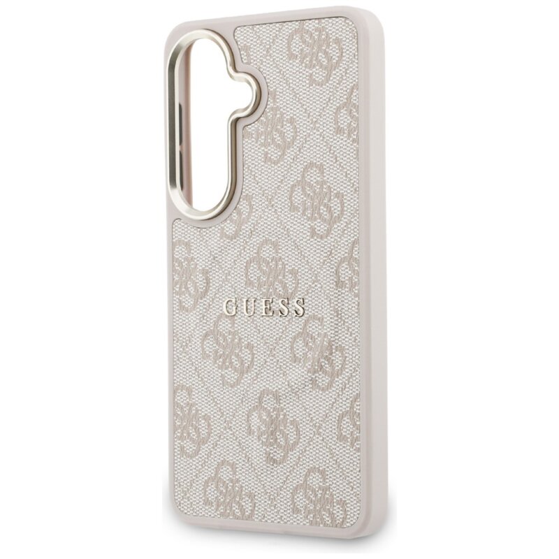 Husa Guess Samsung Galaxy S26 4G Embossed Ring MagSafe, roz, GUHMS26SP4MSEGCP