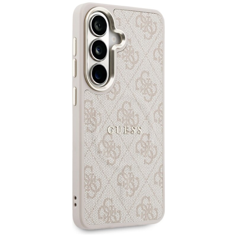 Husa Guess Samsung Galaxy S26 4G Embossed Ring MagSafe, roz, GUHMS26SP4MSEGCP