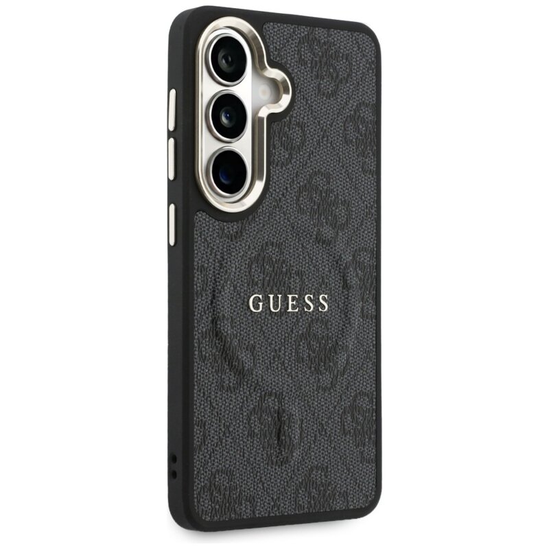 Husa Guess Samsung Galaxy S26 4G Embossed Ring MagSafe, negru, GUHMS26SP4MSEGCK