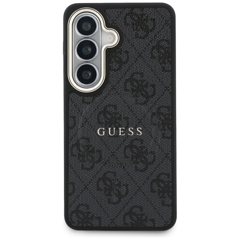 Husa Guess Samsung Galaxy S26 4G Embossed Ring MagSafe, negru, GUHMS26SP4MSEGCK