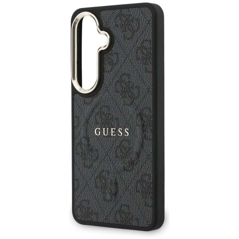 Husa Guess Samsung Galaxy S26 4G Embossed Ring MagSafe, negru, GUHMS26SP4MSEGCK
