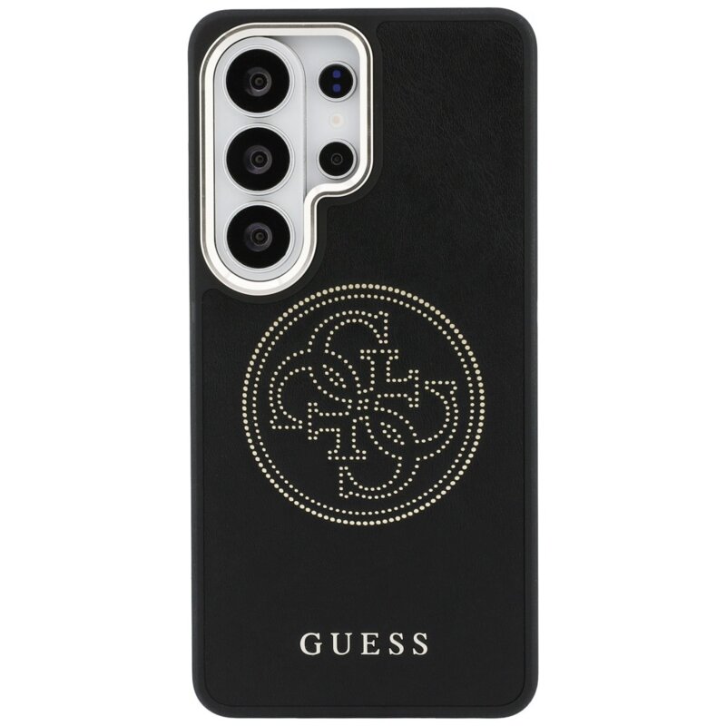 Husa Samsung Galaxy S26 Ultra Guess Perforated Logo MagSafe, negru, GUHMS26L5PG4SRGK
